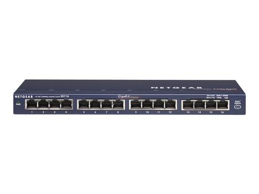 [GS116GE] Netgear GS116 16 Port Gigabit Desktop Switch
