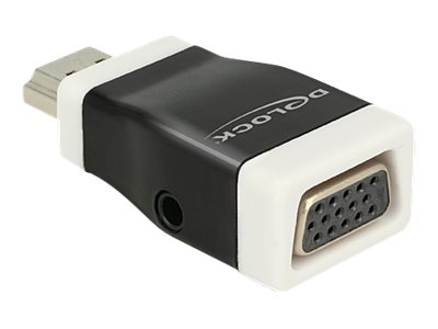 [65586] Delock Video- / Audio-Adapter - HDMI männlich zu HD-15 (VGA)