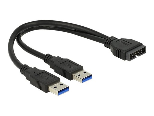[83910] Delock USB-Kabel intern auf extern - 19-poliger USB 3.0 Kopf (M)