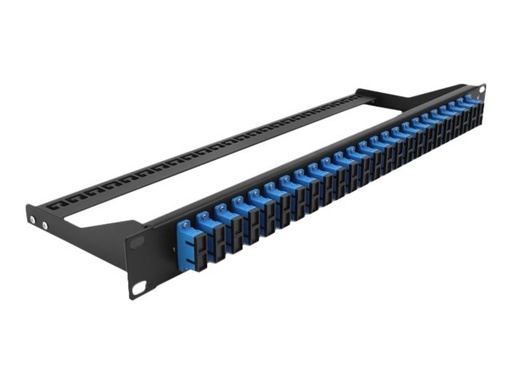 [43392] Delock Patch Panel - Rack montierbar - SC Duplex SM X 24 - Schwarz, Blau - 1U - 48.3 cm (19")