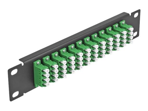 [66777] Delock Patch Panel - LC SM X 48 - Schwarz - 1U - 25.4 cm (10")