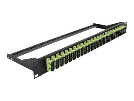 [43397] Delock Patch Panel - Rack montierbar - SC Duplex MM X 24 - Schwarz, hellgrün - 1U - 48.3 cm (19")