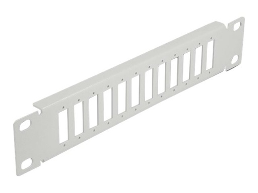 [66804] Delock Patchpanel (Blindblech) - Rack montierbar - Grau - 1U - 25.4 cm (10")