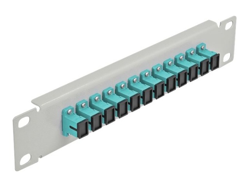 [66784] Delock Patch Panel - SC MM X 12 - Grau - 1U - 25.4 cm (10")