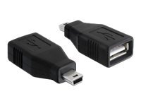 [65277] Delock USB adapter - USB-Adapter - USB (W) zu mini-USB Typ B (M)