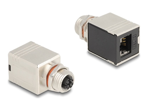 [60087] Delock Netzwerkadapter - 8 pin M12-X (W) zu RJ-45 (W)