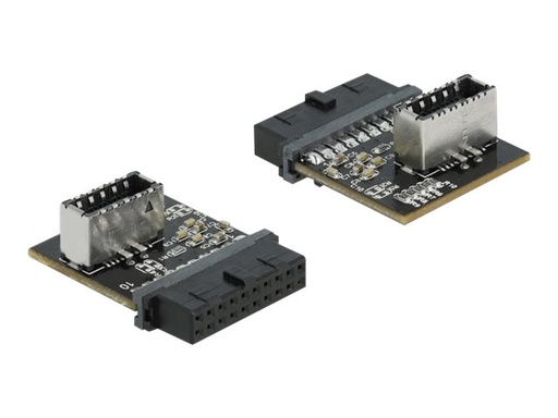 [66432] Delock USB 3.0 Adapter Pin Header female to internal Key A female - Interner USB-Adapter - 19-poliger USB 3.0 Kopf (W)