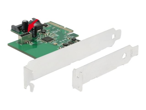 [89029] Delock PCI Express Card to 1 x internal USB 3.2 Gen 2 key A 20 pin female - USB-Adapter - PCIe 3.0 x4 Low-Profile - USB 3.2 Gen 2 (intern)