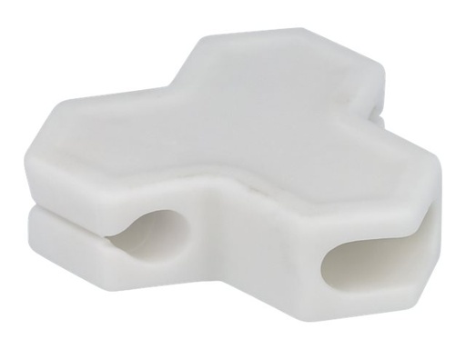 [18401] Delock Kabelhalter - Tisch montierbar, Oberfläche montierbar, geeignet für Wandmontage - weiß (Packung mit 2)