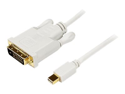 [MDP2DVIMM6W] StarTech.com 1,8m Mini DisplayPort auf DVI Kabel (Stecker/Stecker)