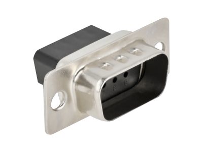 [66708] Delock Crimp-Gehäuse - D-Sub 9-poliger Stecker (Packung mit 4)