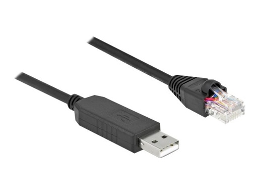 [64161] Delock Serieller Adapter - USB (M) zu RJ-45 (M)