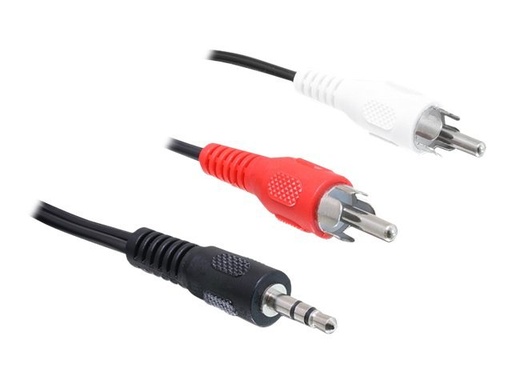 [84000] Delock Audiokabel - RCA x 2 männlich zu mini-phone