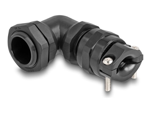 [60593] Delock Kabelverschraubung - Zugentlastung, Biegeschutz, 90° gewinkelt, PG11