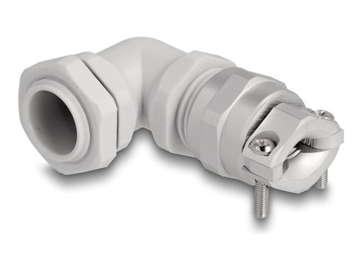 [60594] Delock Kabelverschraubung - Zugentlastung, Biegeschutz, 90° gewinkelt, PG11