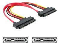 [84406] Delock SATA-Kabel - SATA Combo (W) zu SATA Combo (W)