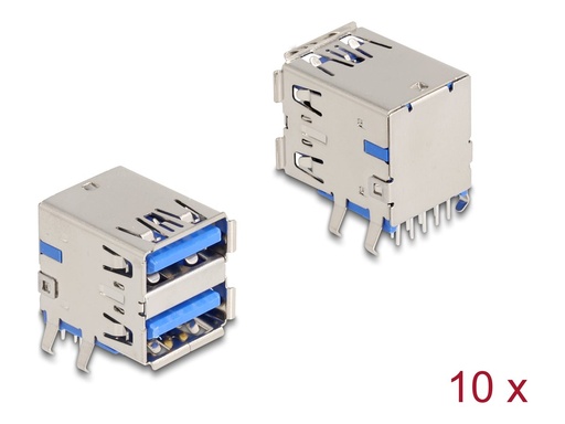 [66950] Delock USB-Anschluss - 2 x 9-polige USB Typ A (W)