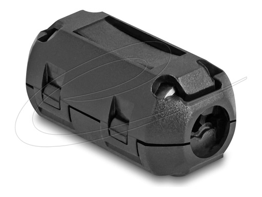 [80945] Delock Ferritleiste - für Rundkabel bis 7 mm - Schwarz (Packung mit 2)