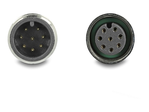 [80805] Delock Netzwerkverlängerungskabel - 8-polig M12-A (M)