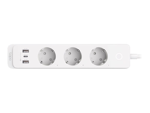 [TAPO P300] TP-LINK Tapo P300 V1 - Smart Power-Steckdosenleiste - Wechselstrom 220-240 V - 2300 Watt - Wi-Fi - Eingabe, Eingang Stromversorgung - Ausgangsanschlüsse: 6 (3 x Stromversorgung, 2 x USB, 24 pin USB-C)