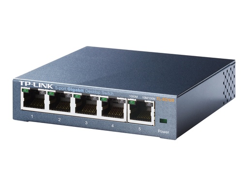 [TL-SG105] TP-LINK TL-SG105 5-Port Metal Gigabit Switch - Switch - nicht verwaltet