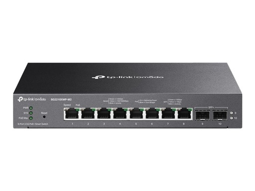 [SG2210XMP-M2] TP-LINK Omada SG2210XMP-M2 V1.6 - Switch - L2+ - Smart - 8 x 100/1000/2.5G (PoE+)