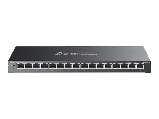 [TL-SG116P] TP-LINK TL-SG116P V1 - Switch - unmanaged - 16 x 10/100/1000 (PoE+)