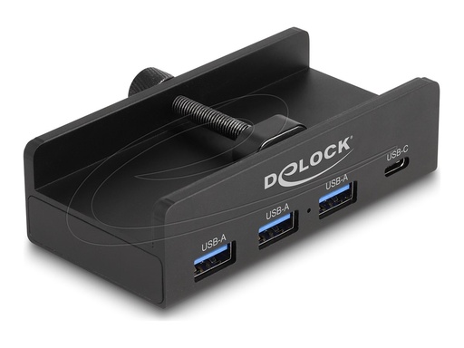 [64284] Delock Hub - 5 Gbps, 4 port, with locking screw