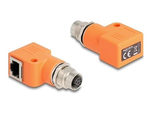 [60668] Delock Netzwerkadapter - 8-polig M12-A (W)