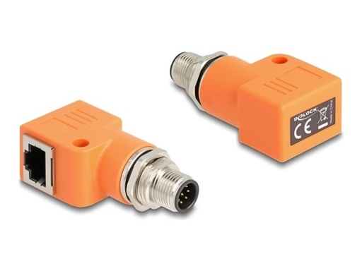 [60627] Delock Netzwerkadapter - 8-polig M12-A (M)