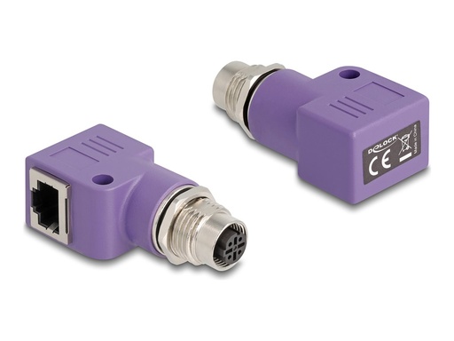 [60680] Delock Netzwerkadapter - 4-polig M12-D (W)