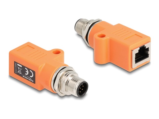[60617] Delock Netzwerkadapter - 8-polig M12-A (M)