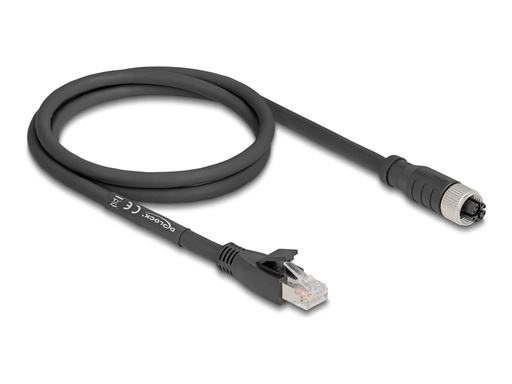 [80589] Delock Netzwerkadapterkabel - 8 pin M12-X (W)