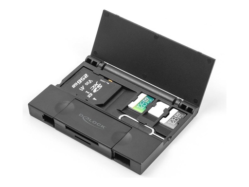 [91014] Delock Kartenleser (microSD, SD, MMC) - USB