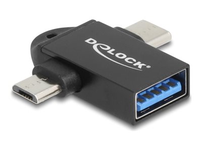 [60739] Delock USB-Adapter - USB (W) zu USB-C, Micro-USB Typ B (M)