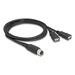 [60290] Delock M12 Kabel A-kodiert Buchse zu 2 x USB 2.0 Typ-A - Kabel - Digital/Daten