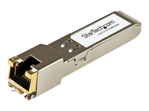 [10301-T-ST] StarTech.com 10301-T-ST Transceiver Modul (SFP+ Module, 100/1000/10000Base-TX Extreme Networks kompatibel, Kupfer, RJ-45 Kupfer mit DDM)