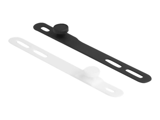[19005] Delock Kabelbinder - flexibel wiederverwendbar - 11.8 cm - Schwarz, weiß (Packung mit 10)