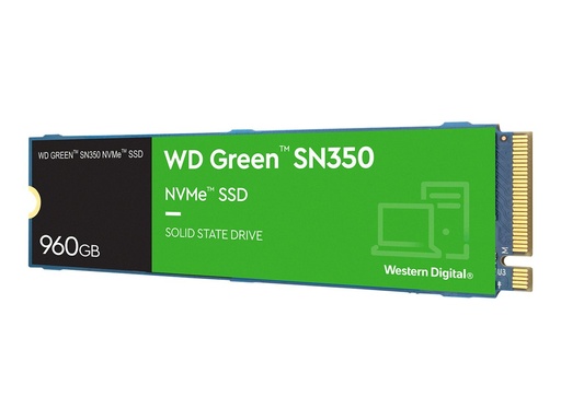 [WDS960G2G0C] WD Green SN350 NVMe SSD WDS960G2G0C - SSD - 960 GB - intern - M.2 2280 - PCIe 3.0 x4 (NVMe)