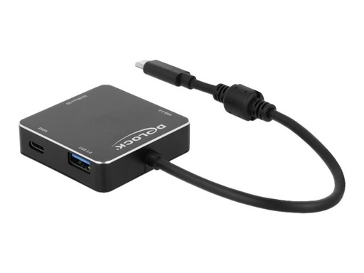 [64045] Delock 3 Port USB 3.1 Gen 1 Hub with USB Type-C Connection and SD + Micro SD Slot