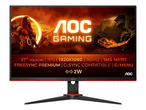 [27G2SPAE/BK] AOC Gaming 27G2SPAE/BK - G2 Series - LED-Monitor - Gaming - 68.6 cm (27")