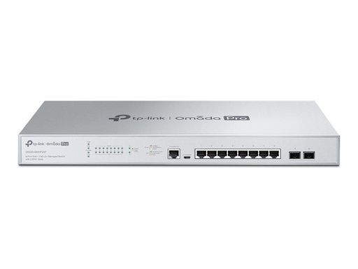[S5500-8MHP2XF] TP-LINK Omada Pro S5500-8MHP2XF V1.6 - Switch - managed - 2 x 10 Gigabit SFP+ + 8 x 100/1000/2.5G - an Rack montierbar - PoE+ (240 W)
