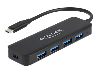 [64170] Delock Hub - 4 x USB 3.2 Gen 1 + 1 x USB-C (Spannungsversorgung)