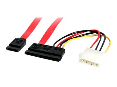 [SATA18POW] StarTech.com 45cm SATA Daten- und Stromkabel mit LP4 Molex - SATA-Kabel - Serial ATA 150/300/600 - SATA Combo (R)