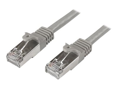 [N6SPAT2MGR] StarTech.com 2m CAT6 Ethernet Cable, 10 Gigabit Shielded Snagless RJ45 100W PoE Patch Cord, CAT 6 10GbE SFTP Network Cable w/Strain Relief, Grey, Wiring is UL Certified/TIA - Category 6 - 26AWG (N6SPAT2MGR)