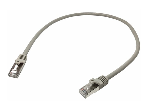 [N6SPAT50CMGR] StarTech.com 50cm CAT6 Ethernet Cable, 10 Gigabit Shielded Snagless RJ45 100W PoE Patch Cord, CAT 6 10GbE SFTP Network Cable w/Strain Relief, Grey, Wiring is UL Certified/TIA - Category 6 - 26AWG (N6SPAT50CMGR)