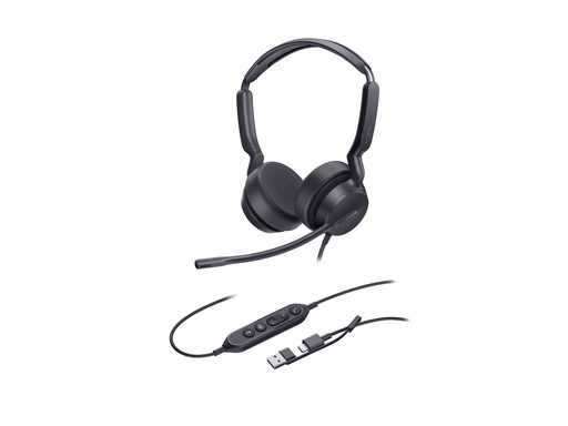 [1308195] Yealink UH42 Dual - Headset - On-Ear - kabelgebunden