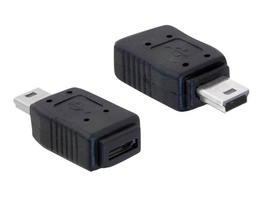 [65155] Delock USB-Adapter - Mini-USB, Typ B (M) zu Micro-USB Typ B (W)