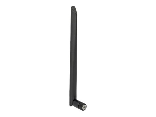 [12637] Delock WLAN 802.11 ac/ax/a Antenna RP-SMA plug 5 dBi 20 cm omnidirectional with tilt joint and flexible material
