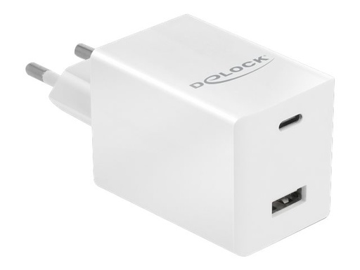 [41448] Delock Netzteil - 48 Watt - 3 A - Fast Charge, PD 3.0 - 2 Ausgabeanschlussstellen (USB, USB-C)